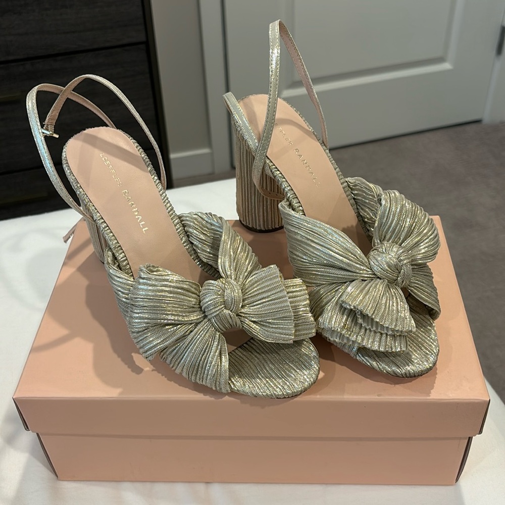 Loeffler Randall Women's Camellia Bow High Heel Sandals